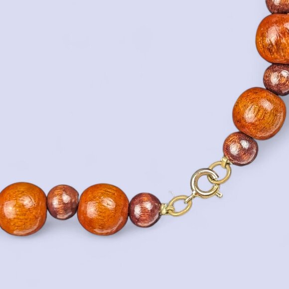 Vintage Tagua Nut & Pearl Beaded Necklace - Picture 5 of 7